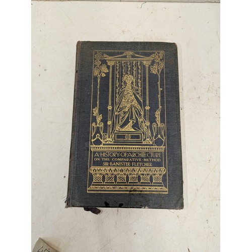 46 - A history of architecture by Sir Bannister Fletcher 1943 & styles of architecture of England by Thom... 