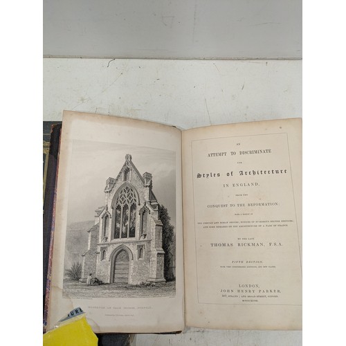 46 - A history of architecture by Sir Bannister Fletcher 1943 & styles of architecture of England by Thom... 