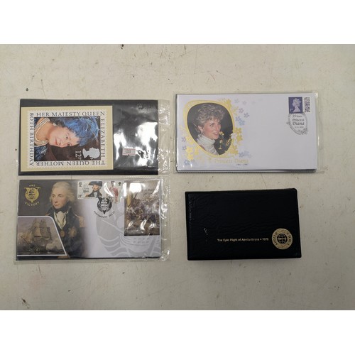 259 - Apollo Soyuz First day cover postcards together with Cutty Sark First day covers and Nelson victory ... 