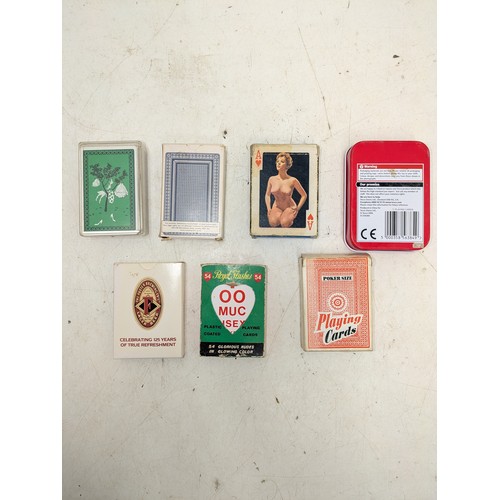 260 - Vintage adult playing cards to include two boxes of Royal flushes