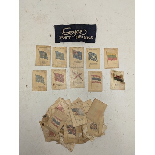 261 - Vintage Kensites cigarette silk flags of the world