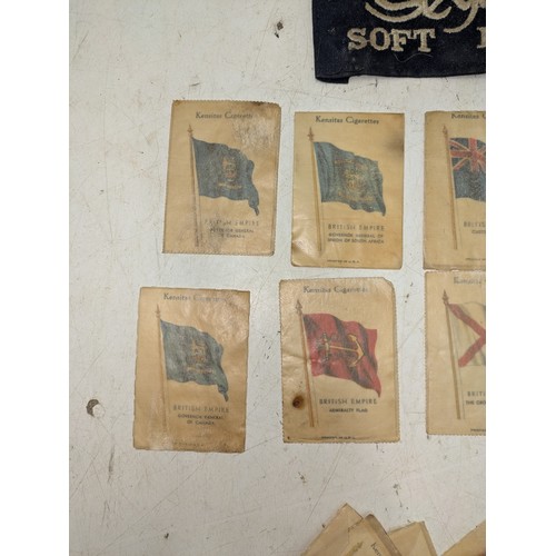 261 - Vintage Kensites cigarette silk flags of the world