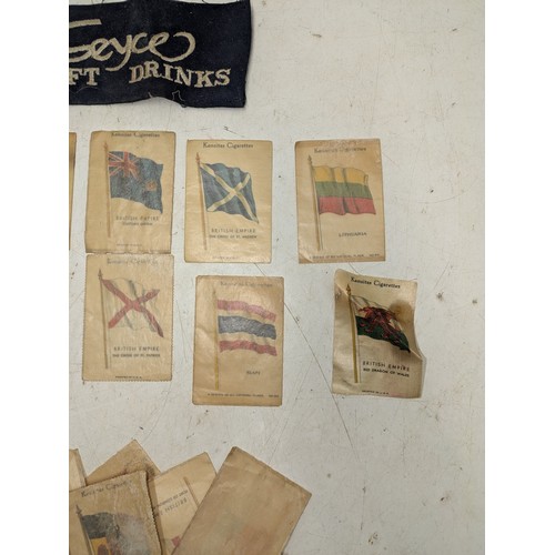 261 - Vintage Kensites cigarette silk flags of the world