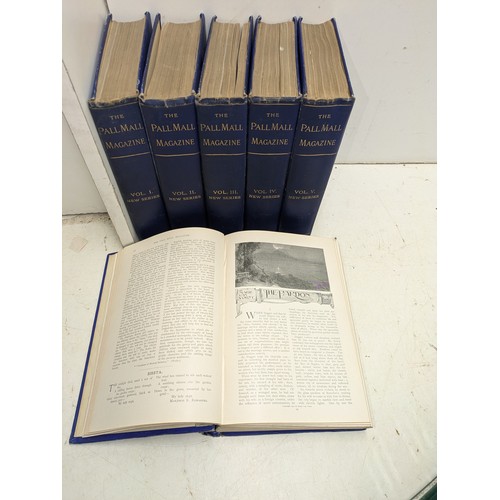 273 - The Pallmall Magazine Vols XXXV Volume I to Vol 6.  Excellent Condition, Cobalt Blue Bindings. 1905