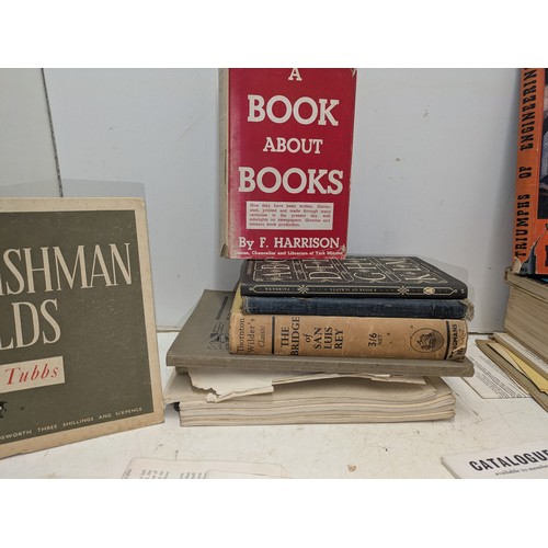 39 - A mixed group of ephemera and books