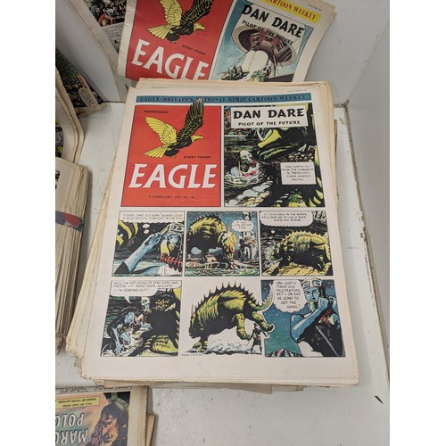 45 - The eagle comics, a near-complete run from the 1950s