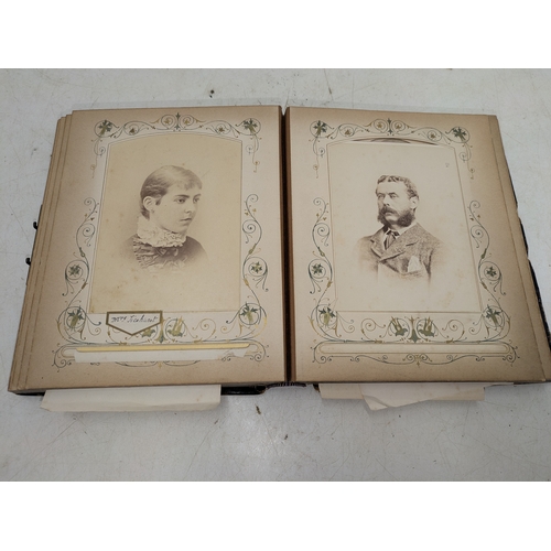 1 - A mid to late Victorian family album showing various military figures within the Jones family - both... 