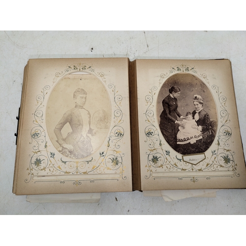 1 - A mid to late Victorian family album showing various military figures within the Jones family - both... 