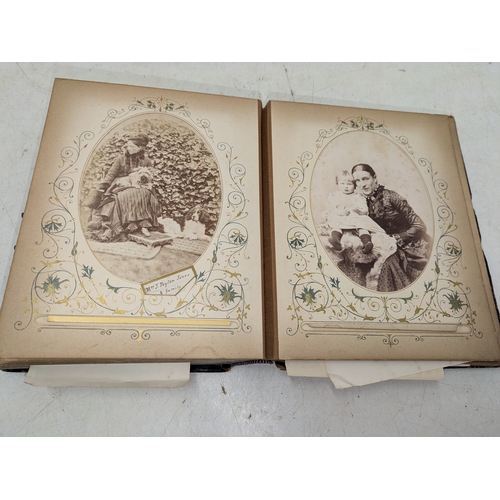 1 - A mid to late Victorian family album showing various military figures within the Jones family - both... 