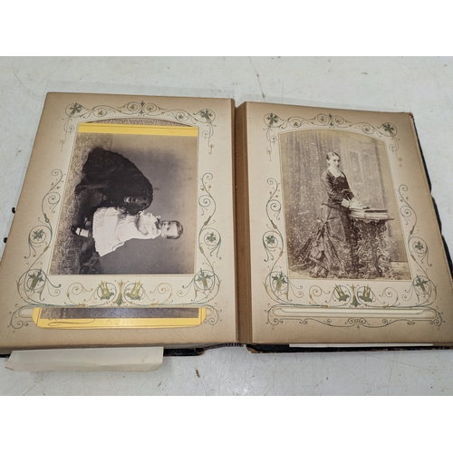 1 - A mid to late Victorian family album showing various military figures within the Jones family - both... 