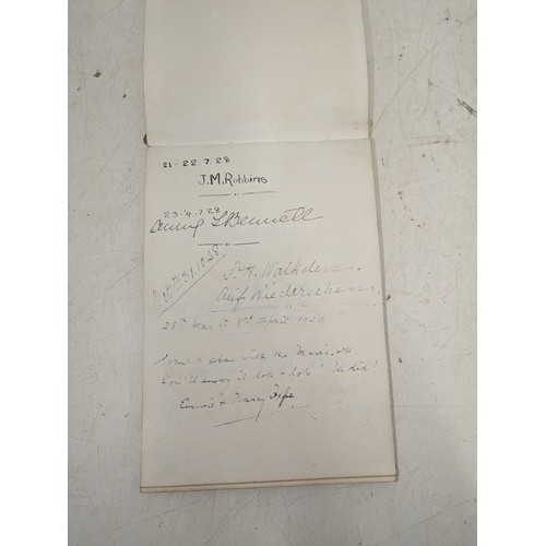 291 - Riverside house, Shoreham - A signed visitor's book from the 1920s /30s Etc