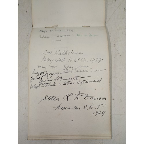 291 - Riverside house, Shoreham - A signed visitor's book from the 1920s /30s Etc