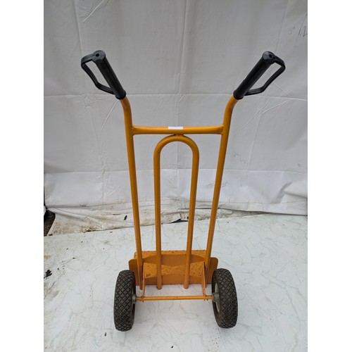 206 - A yellow heavy duty sack truck