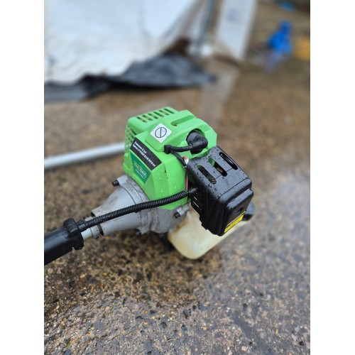 244 - A Florabest model fbk 4 b2-1 petrol strimmer with a hedge trimmer attachment