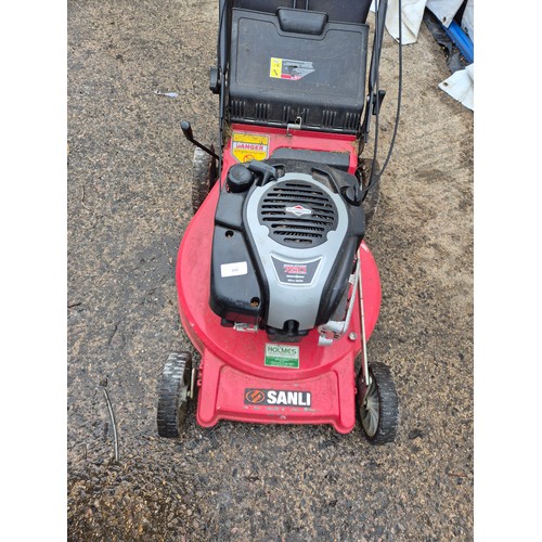 200 - A Sanli 2010 petrol lawn mower with a Briggs And Stratton 750 vc series 161cc dov engine - Fully run... 