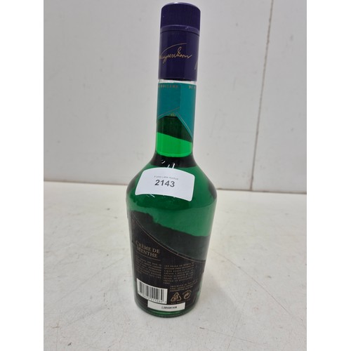 2143 - A bottle of de kuyper creme de menthe 500ml