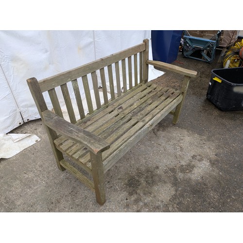 9 - A pine garden bench