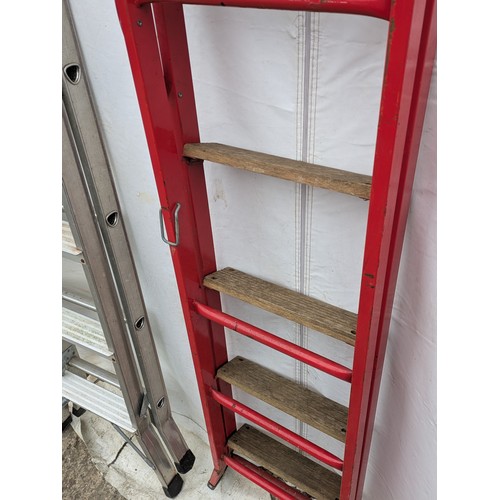 10 - A pair of folding ladders