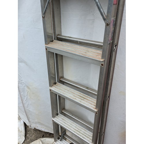 10 - A pair of folding ladders