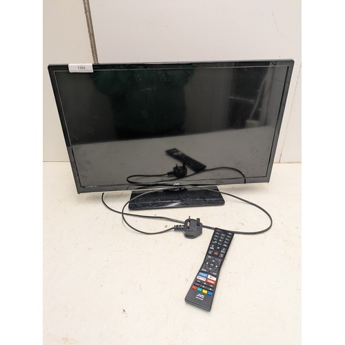 1260 - A jvc model lt-24c690 24inch smart tv with remote