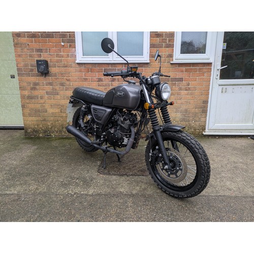 1 - A Bluroc Bullit 125cc motorcycle, 12 month MOT, fully serviced - running, riding motorbike with extr... 