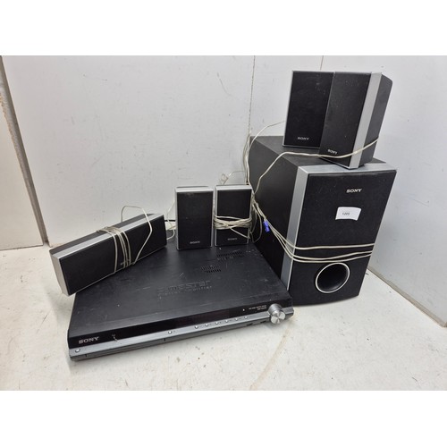 1205 - A Sony 3 ohm surround sound speaker system