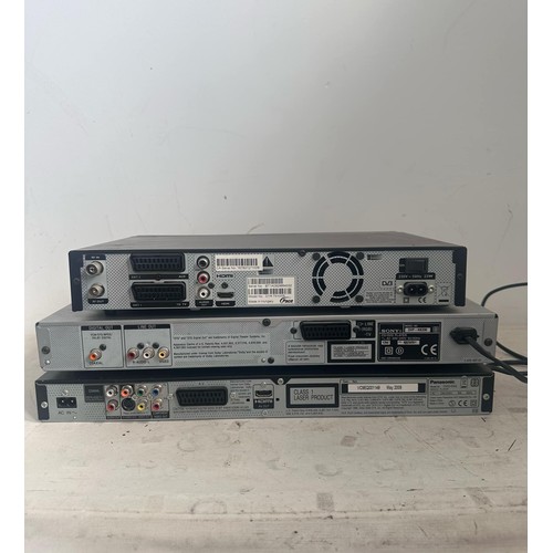 1286 - A selection of 3 DVD players including Sony DVP-NS330