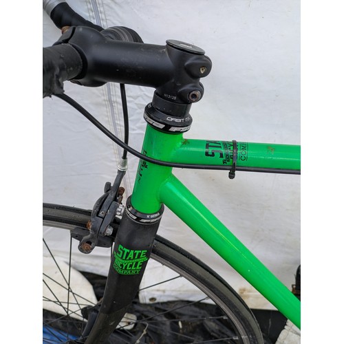 57 - State Bicycle company fixed speed bike with flip flop rear hub - light bike