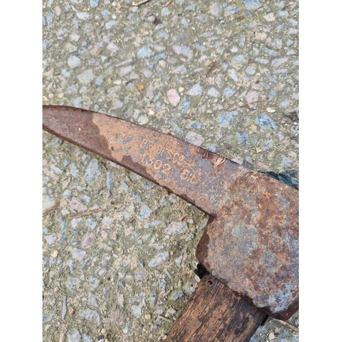 85 - A vintage Braides pickaxe