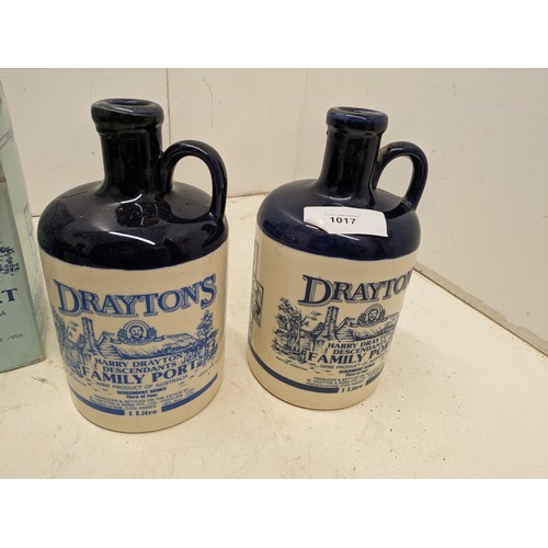 1017 - A selection of vintage Drayton's family port bottles