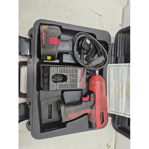 1701 - A snap on impact driver model ctu3850 with battery and charger