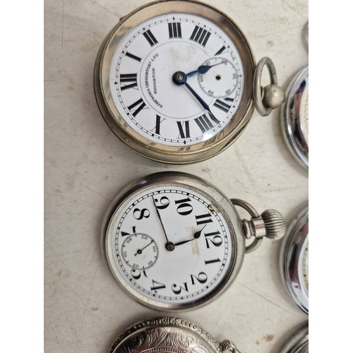 1034 - A selection of pocket watches including smiths and Ingersoll