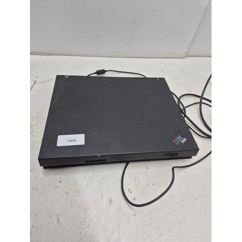 1445 - A retro IBM ThinkPad R51e laptop with power supply