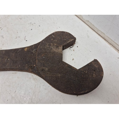 1728 - A large wrought iron spanner