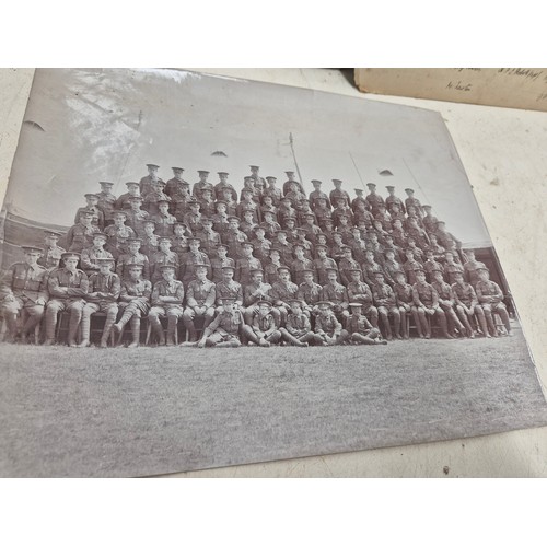 1047 - A pair of pre-first world war Bradfield College football team junior cup winners pictures, and a wor... 