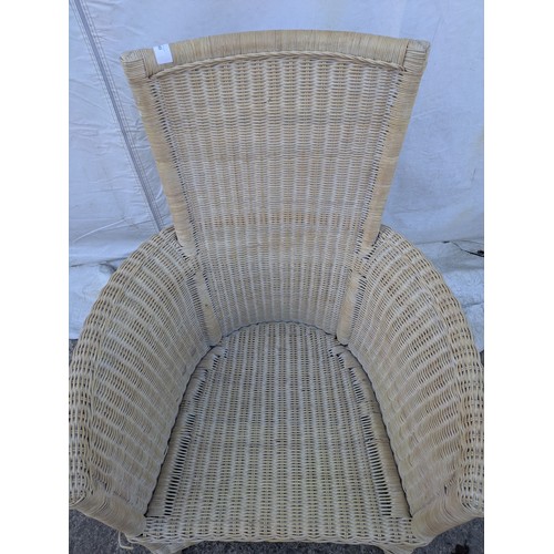 485 - A wicker outdoor/conservatory chair