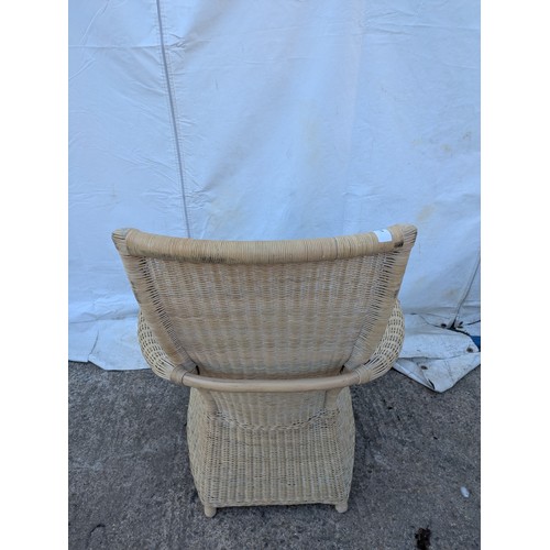 485 - A wicker outdoor/conservatory chair