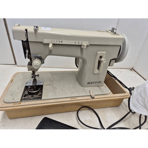 1436 - A Merritt sewing machine with pedal