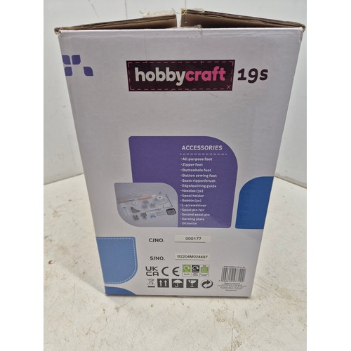 1405 - A Hobbycraft 19s sewing machine with pedal in box