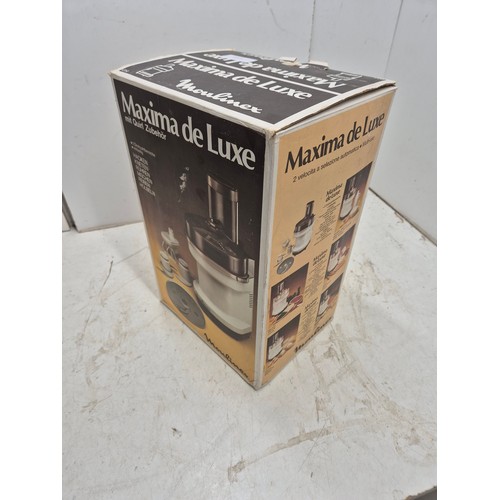 1410 - A retro moulinex Maxima deluxe 2 speed food processor