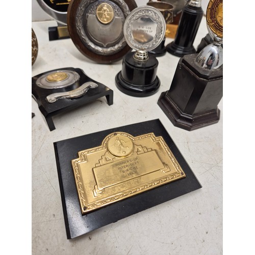 1019 - A selection of various trophies circa 1920s. Including some silver plated cups.