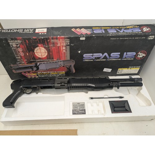 2001 - A Spas 12 Airsoft BB shotgun with metal stock in original box