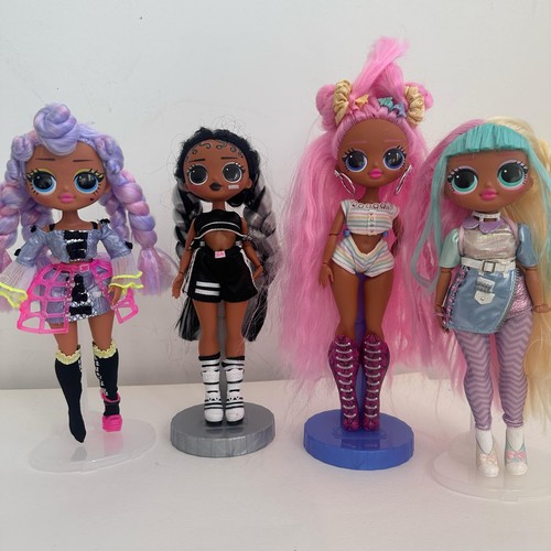 2095 - Job lot of 4 LOL suprise OMG dolls including Miss Royale, B-Gurl, candylicious etc