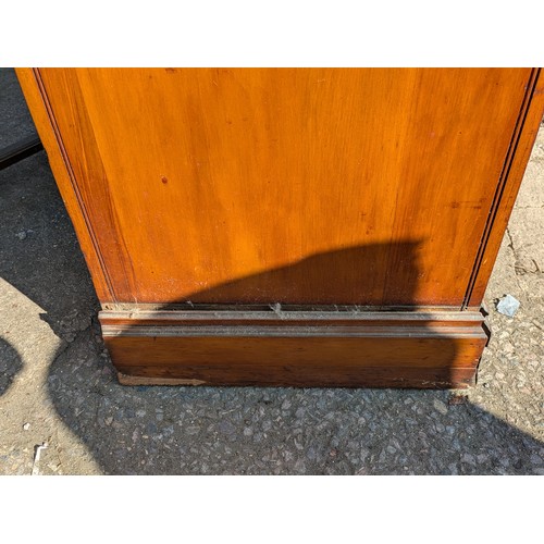 645 - A vintage mahogany 3 drawer chest of drawers with ornate brass handles