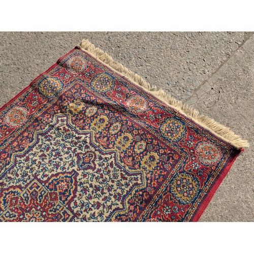 660 - A vintage Persian style wool runner area rug