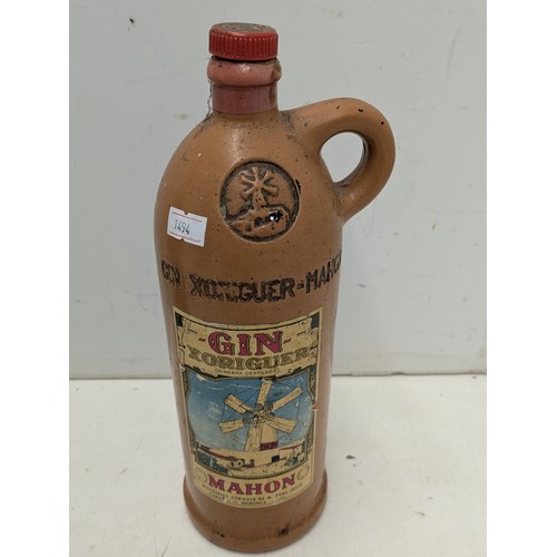 1088 - A pair of decorative bottles including whiskey and gin