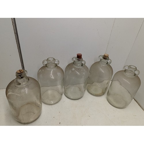 1092 - A selection of 5 demijohn