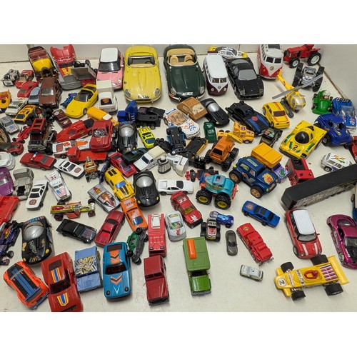 2098 - A selection of die cast and plastic toy cars