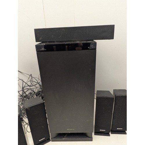 1433 - A Sony home theater system model ht-as5 with speakers