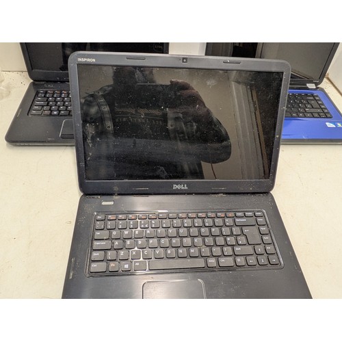 1517 - A selection of 3 laptops including HP and Dell